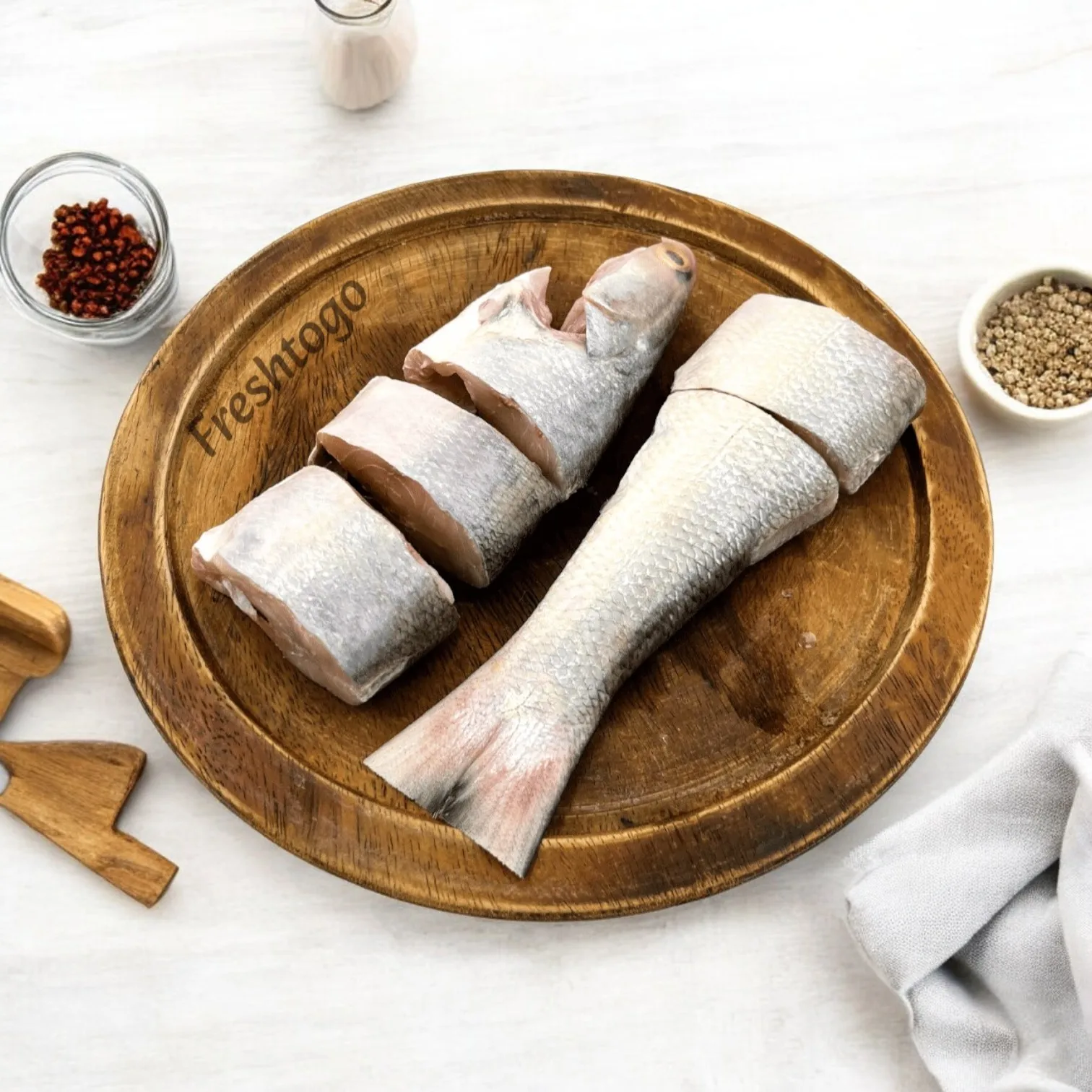 Gurjali (Indian Salmon) - Cut,Cleaned